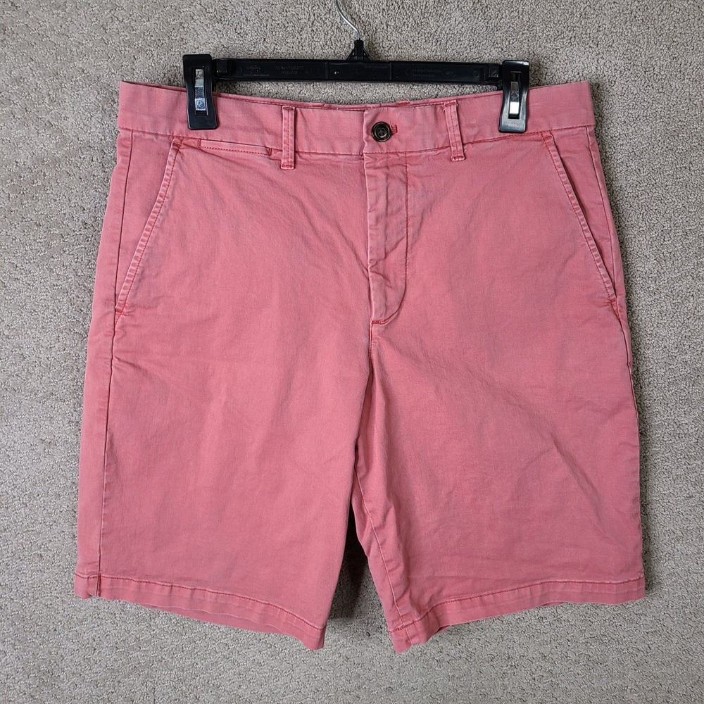 Gap Shorts Mens 32 Pink Chino‎ 10 Inch Inseam Cotton Spandex Summer Comfort